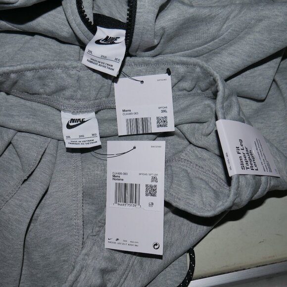 Nike Tech Fleece Mens Windrunner Tracksuit Gray Size 3XL Matching Sweatsuit NWT - Picture 4 of 14